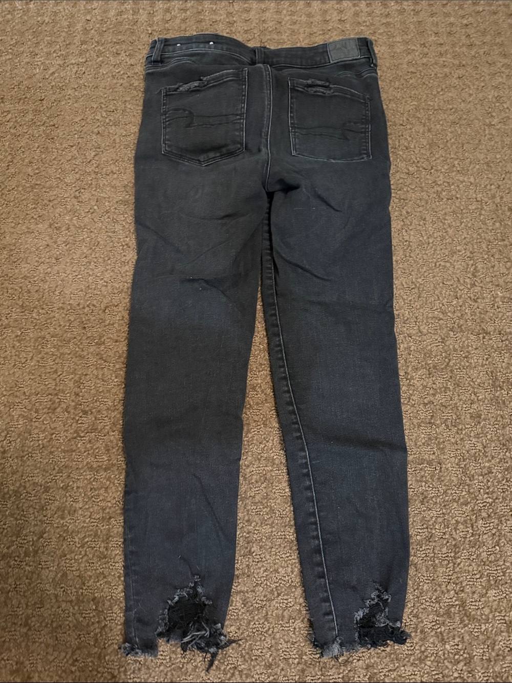 American Eagle Outfitters Black Ripped Skinny Jeans - Picture 5 of 5